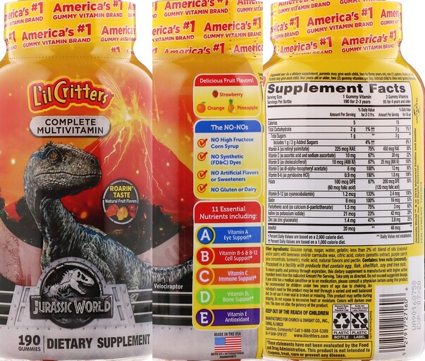 Jurassic World Gummy Multivitamin