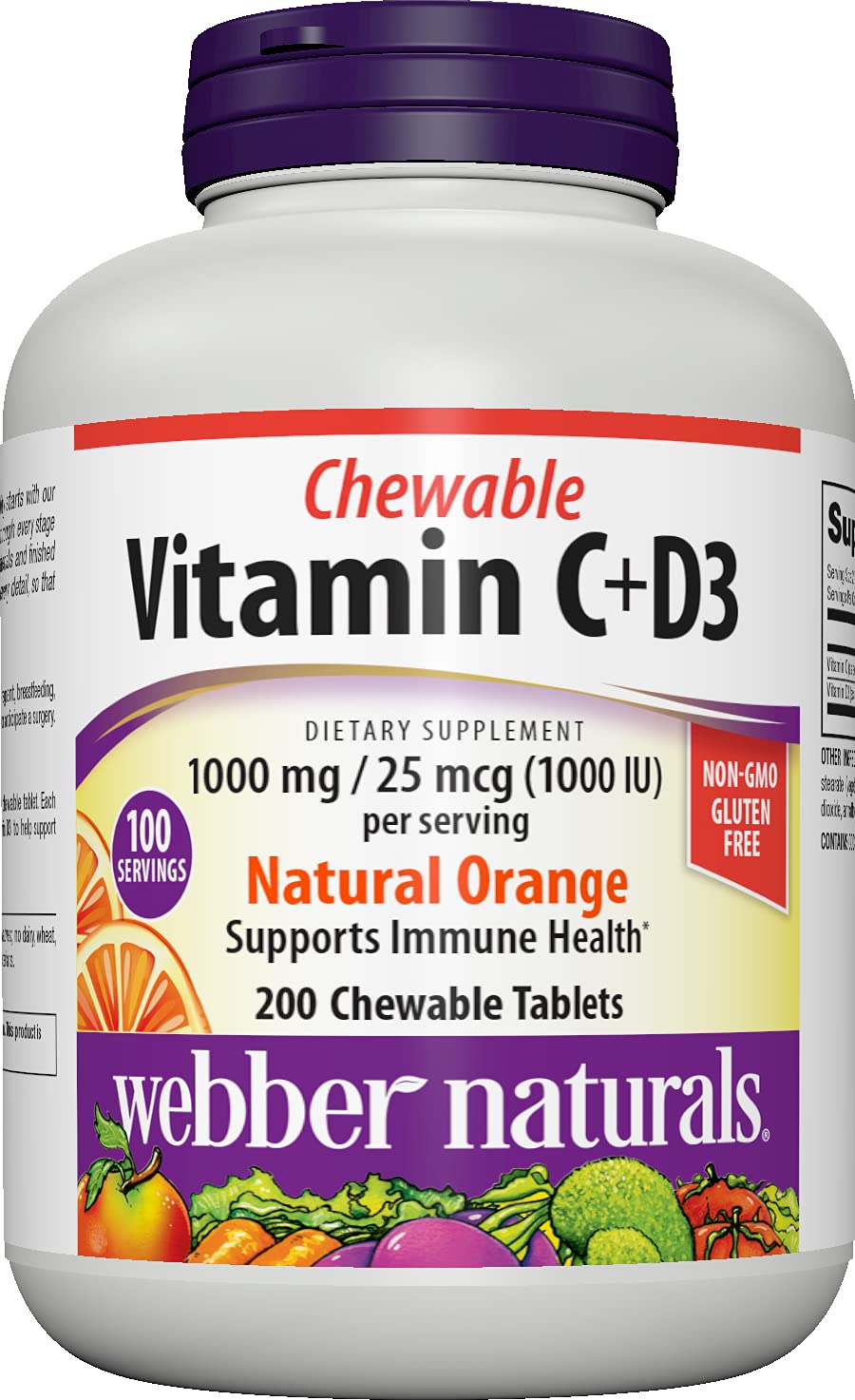 Chewable Vitamin C + D3