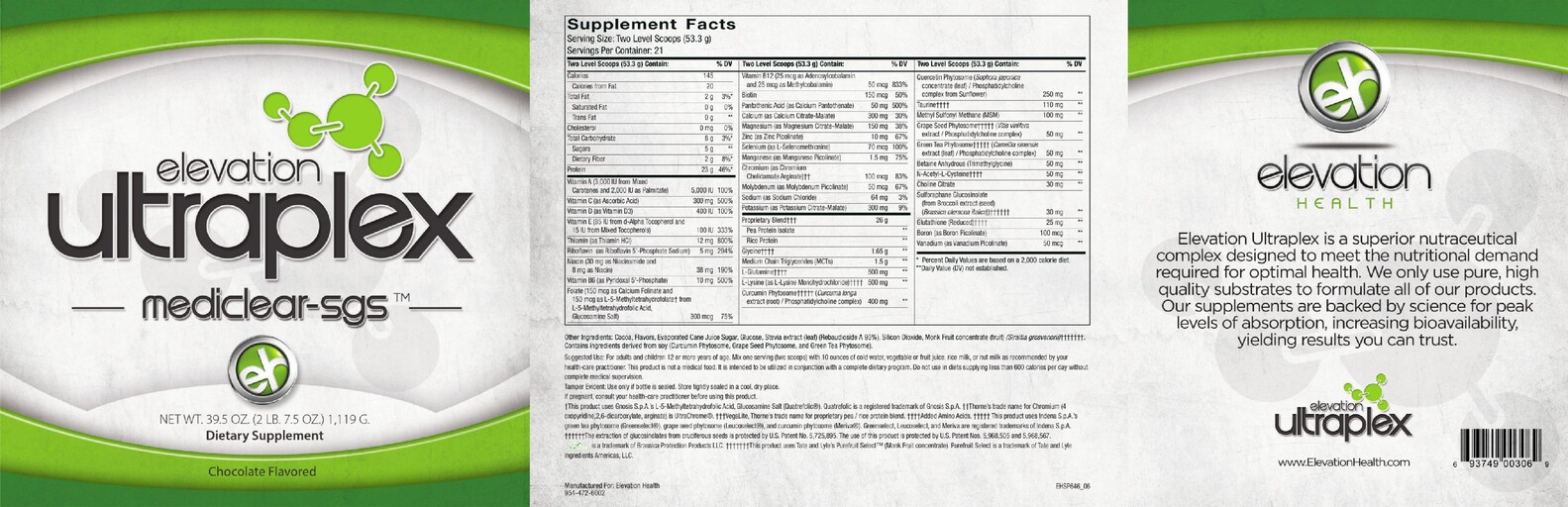 Ultraplex Mediclear-SGS Chocolate Flavored