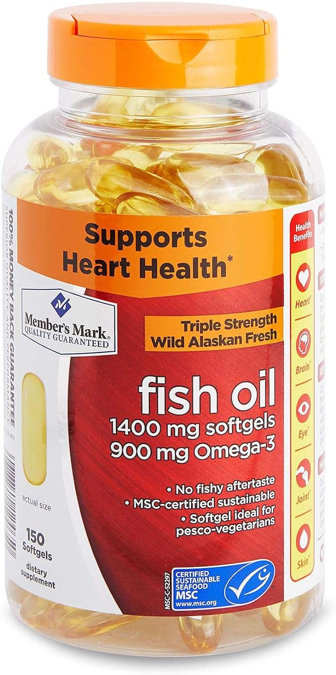 Enteric Triple Strength Fish Oil 1400 mg softgels 900 mg Omega-3