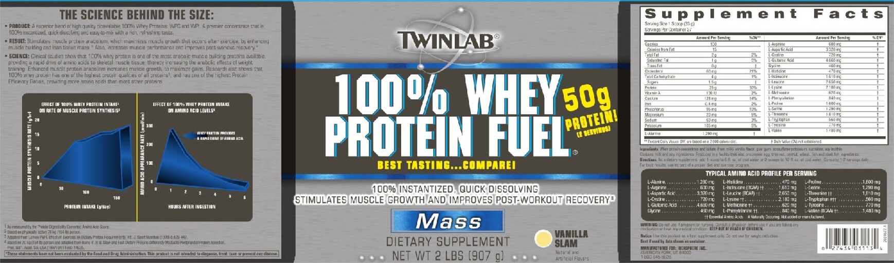 100% Whey Protein Fuel Vanilla Slam
