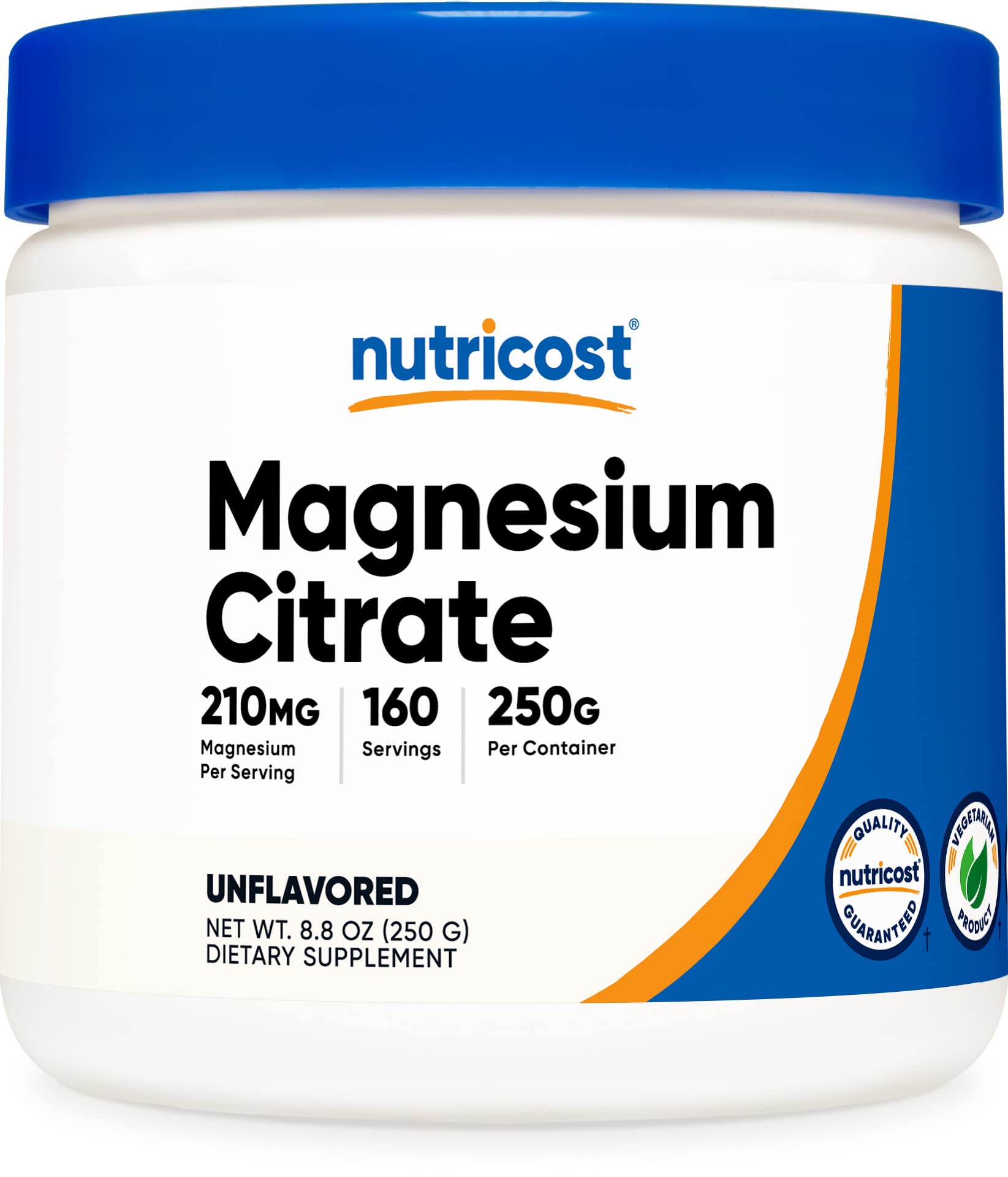 Nutricost Magnesium Citrate 210 mg Unflavored