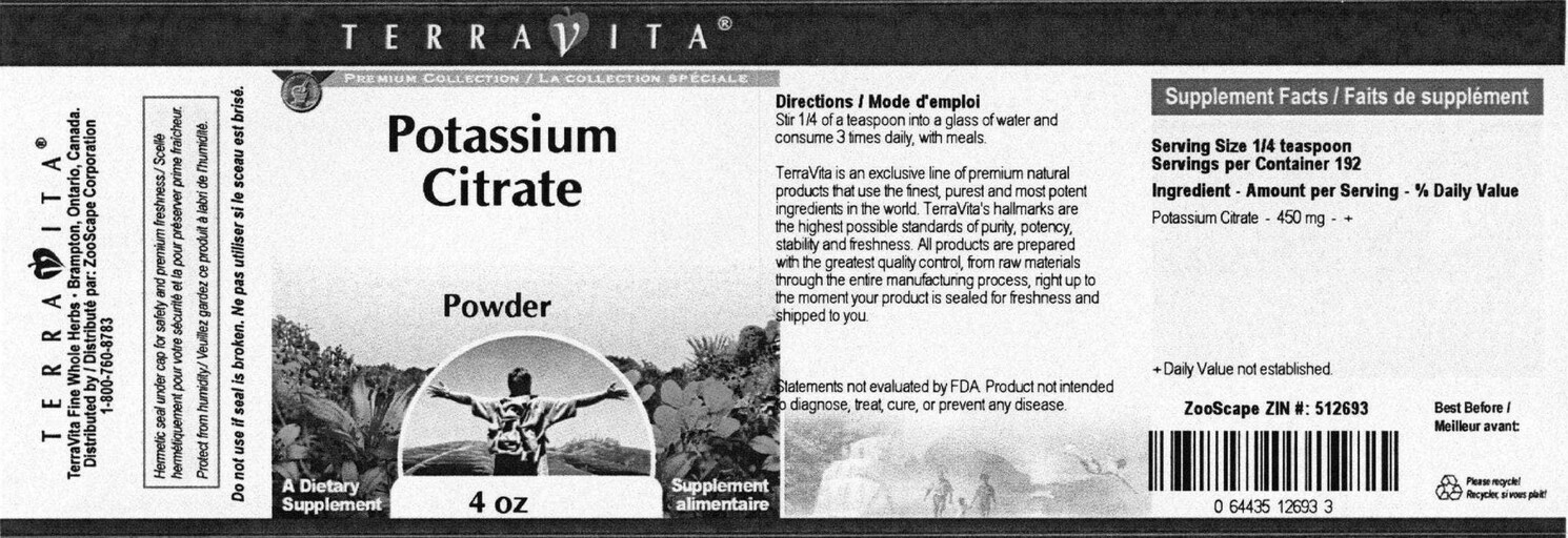 TerraVita Potassium Citrate Powder