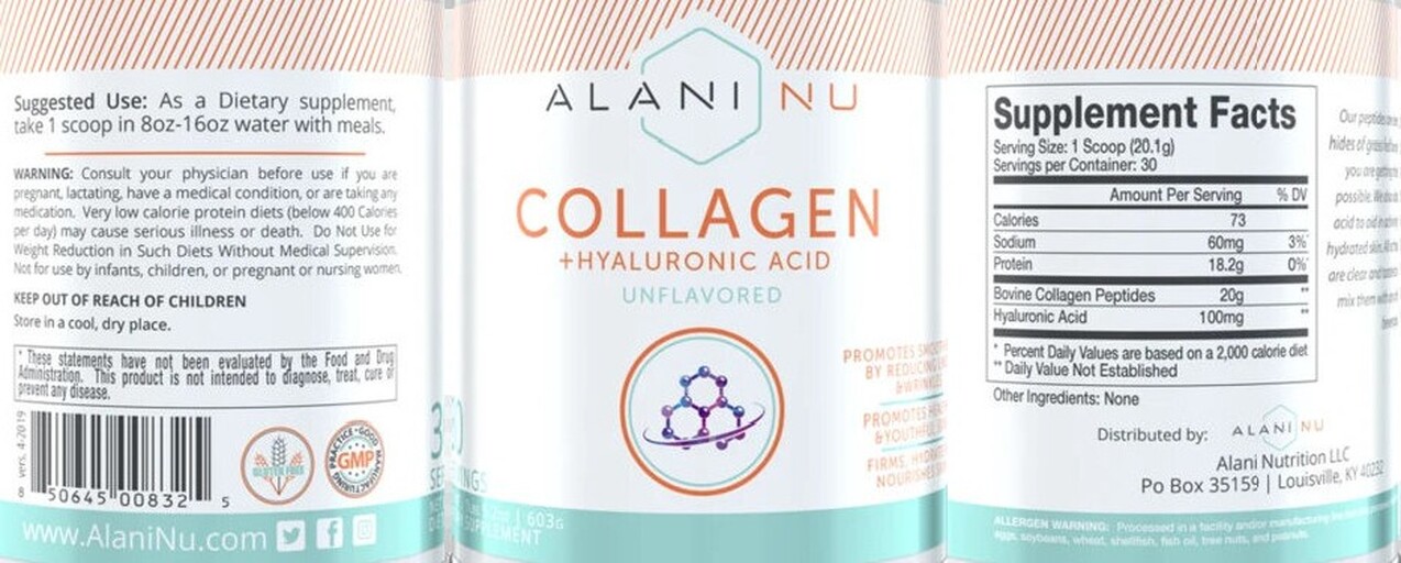 Collagen + Hyaluronic Acid Unflavored