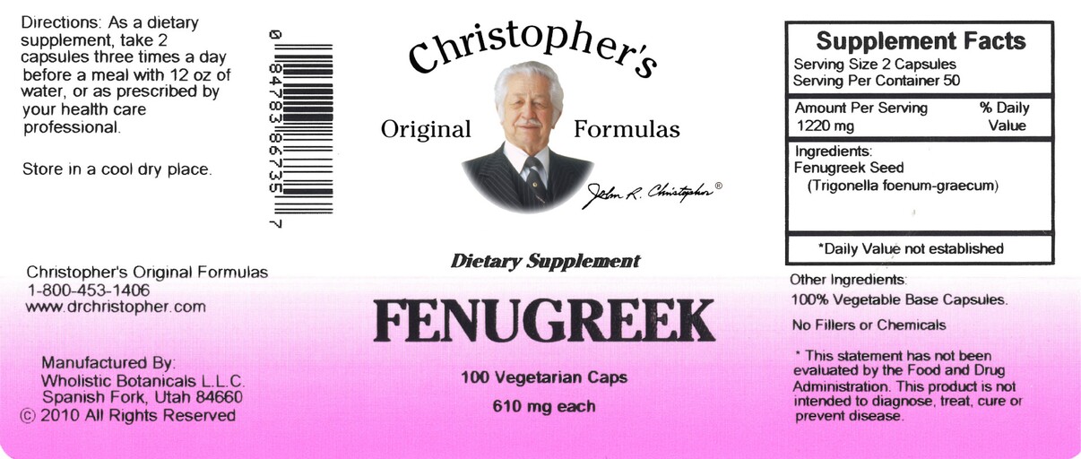 Fenugreek 610 mg