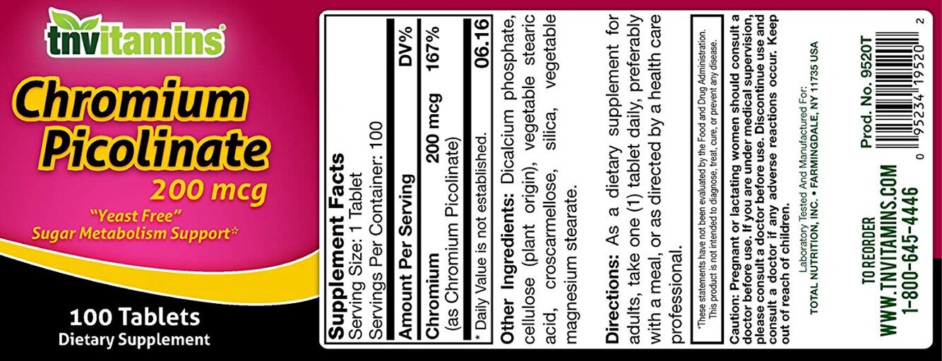 Chromium Picolinate 200 mcg