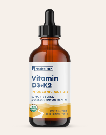 Vitamin D3+K2 In Organic MCT Oil