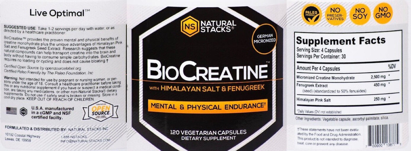 BioCreatine With Himalayan Salt & Fenugreek