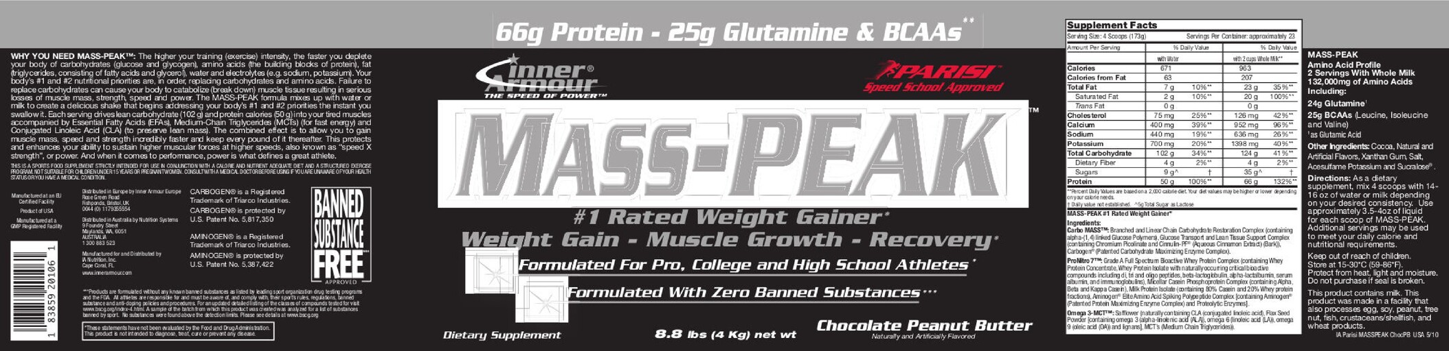 Mass-Peak Chocolate Peanut Butter