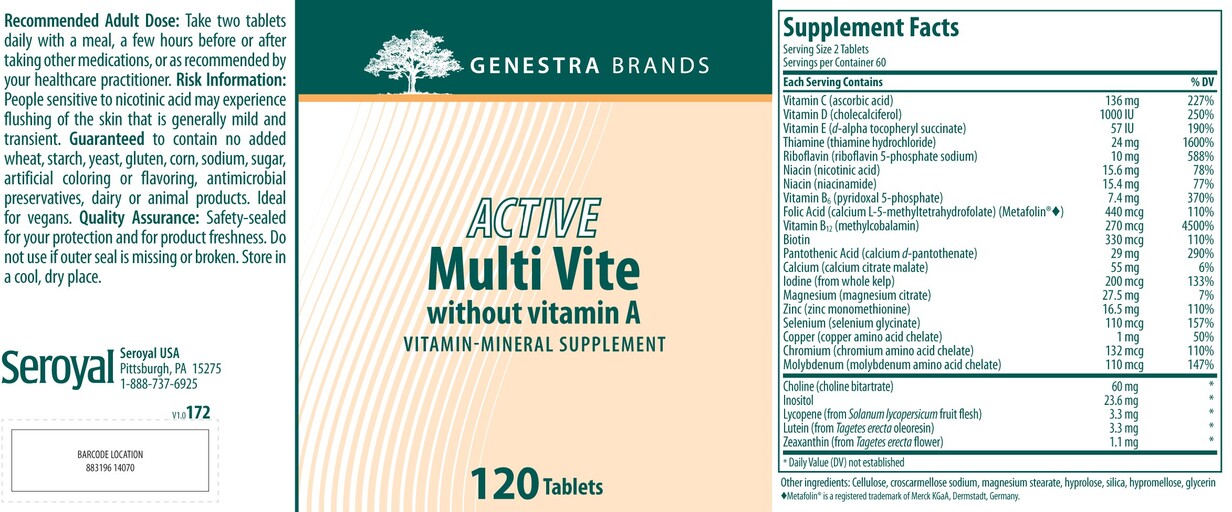 Active Multi Vite Without Vitamin A
