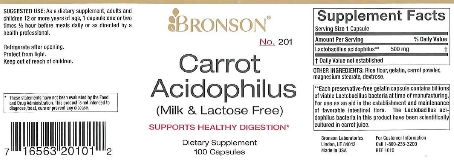 Bronson Carrot Acidophilus