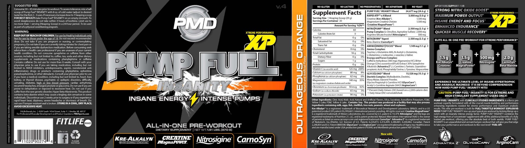 Pump Fuel Insanity Outrageous Orange