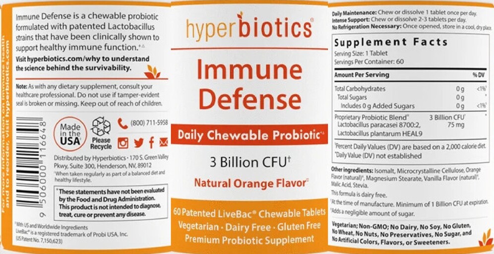 Immune Defense Natural Orange Flavor