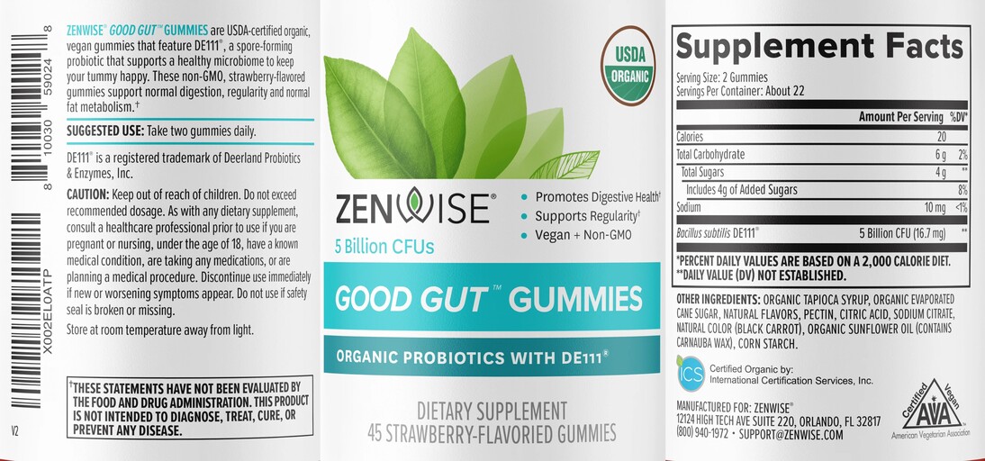 Good Gut Gummies Strawberry Flavored