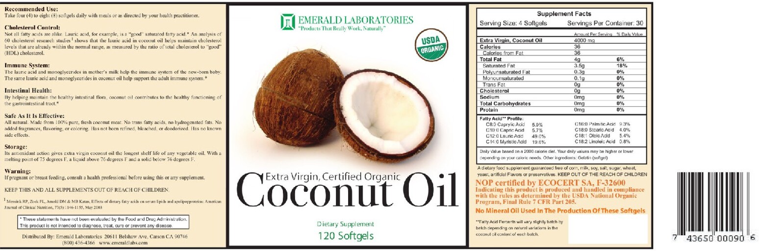 Extra Virgin, Certified Organic Coconut Oil