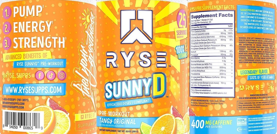 SunnyD Pre-Workout Tangy Original