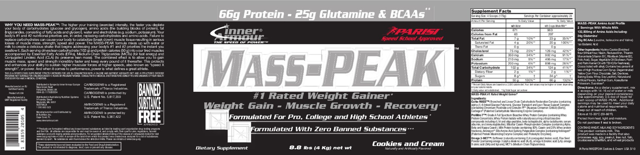 Mass-Peak Cookies And Cream