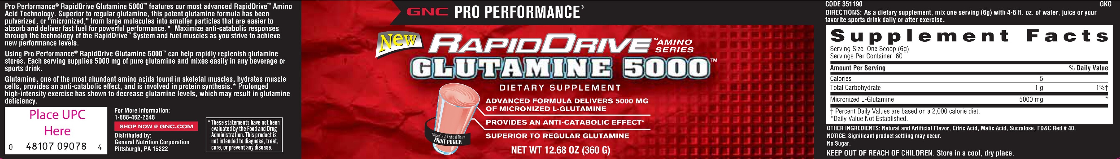 RapidDrive Glutamine 5000 Fruit Punch