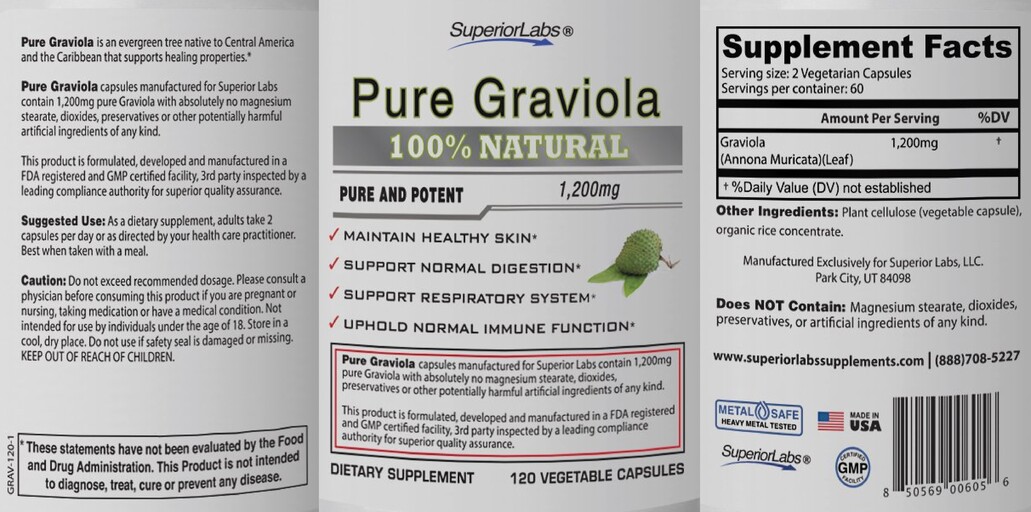 Pure Graviola 1,200 mg