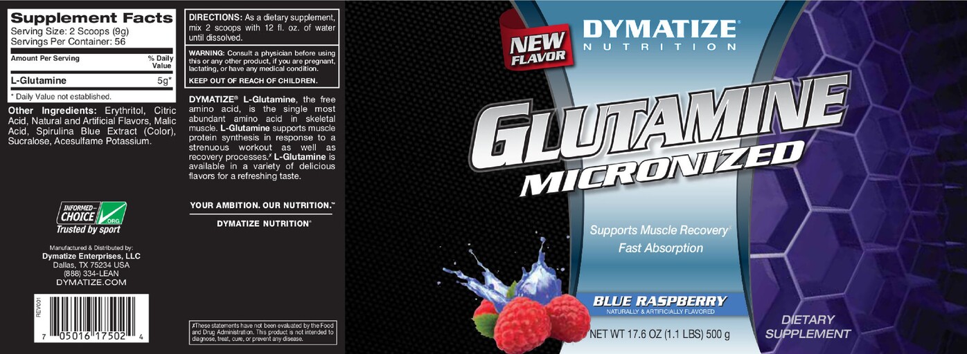 Glutamine Micronized Blue Raspberry