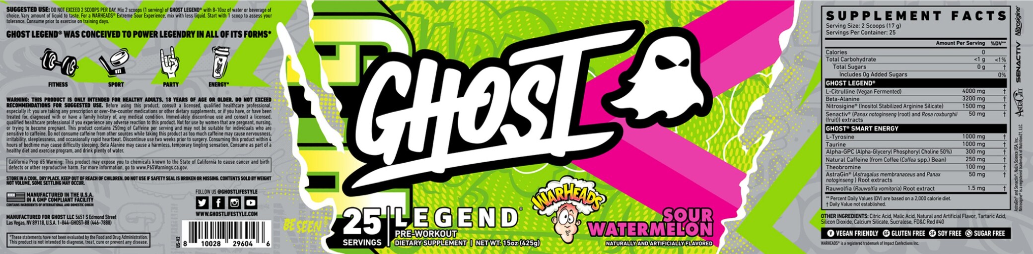 Legend Warheads Sour Watermelon