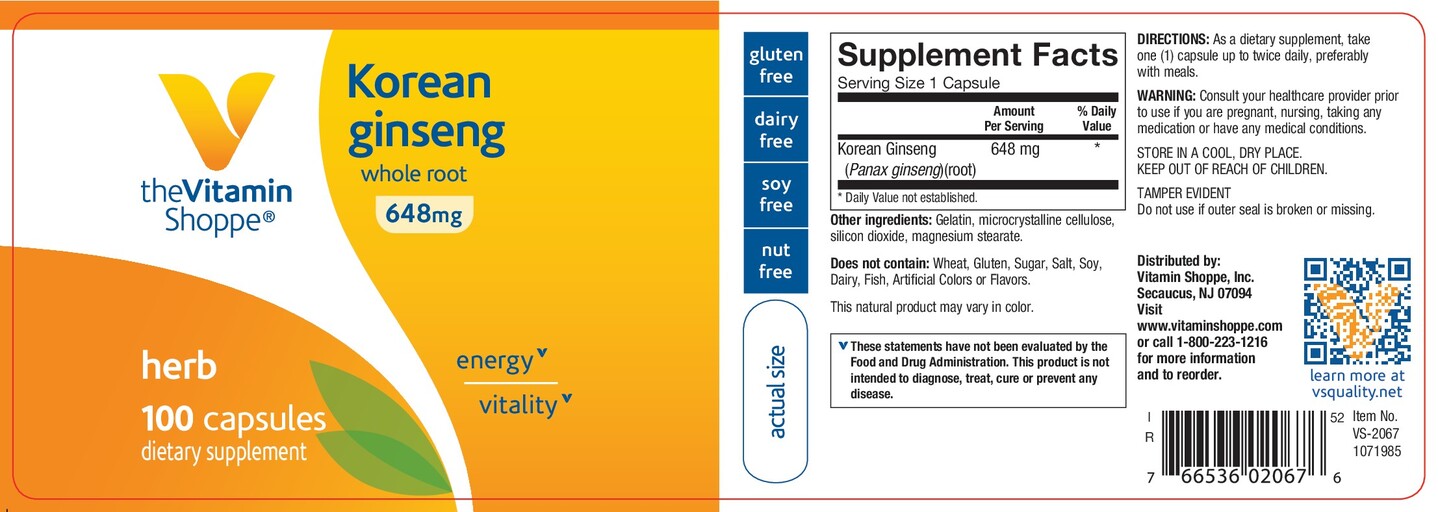 Korean Ginseng 648 mg
