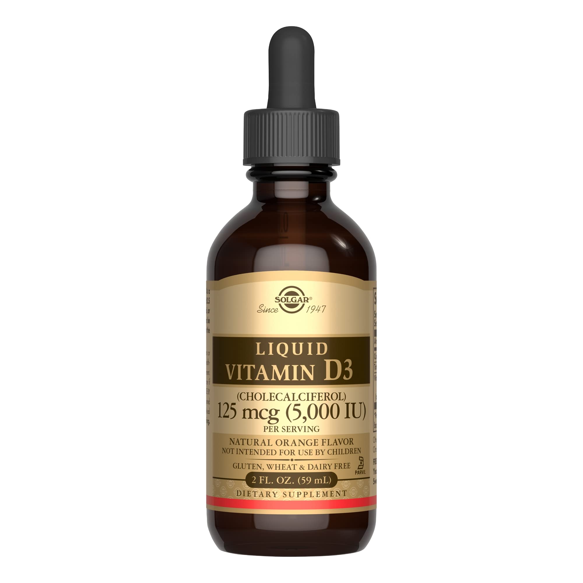 Solgar Liquid Vitamin D3 125 mcg (Natural Orange