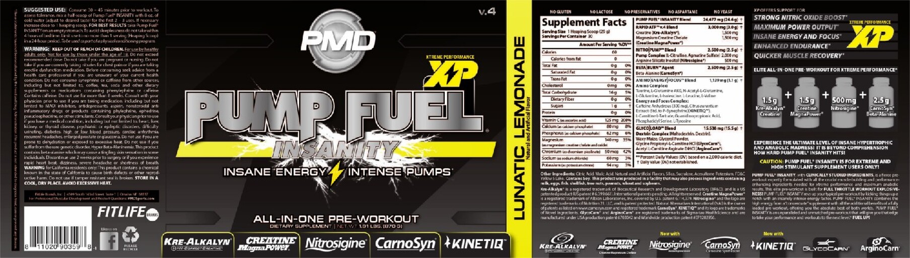 Pump Fuel Insanity Lunatic Lemonade