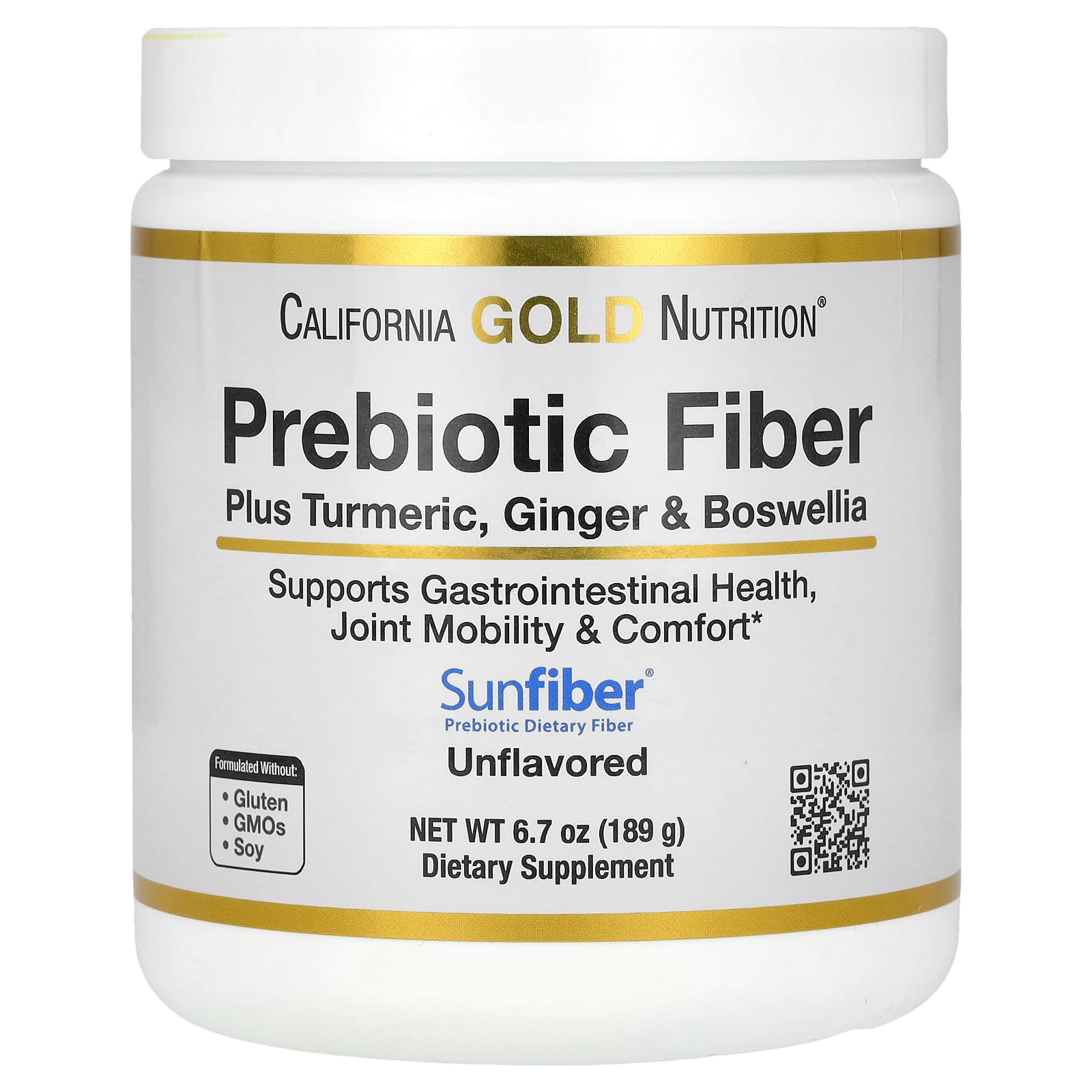 California Gold Nutrition Prebiotic Fiber Unflavored