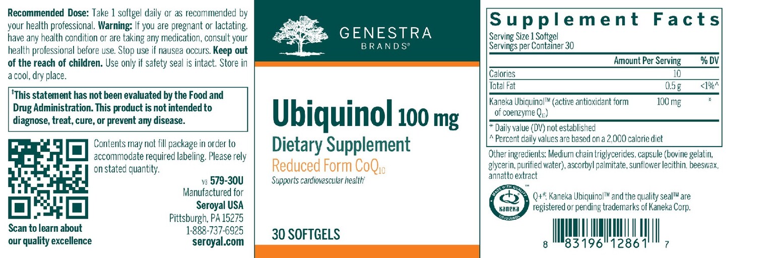 Genestra Brands Ubiquinol 100 mg