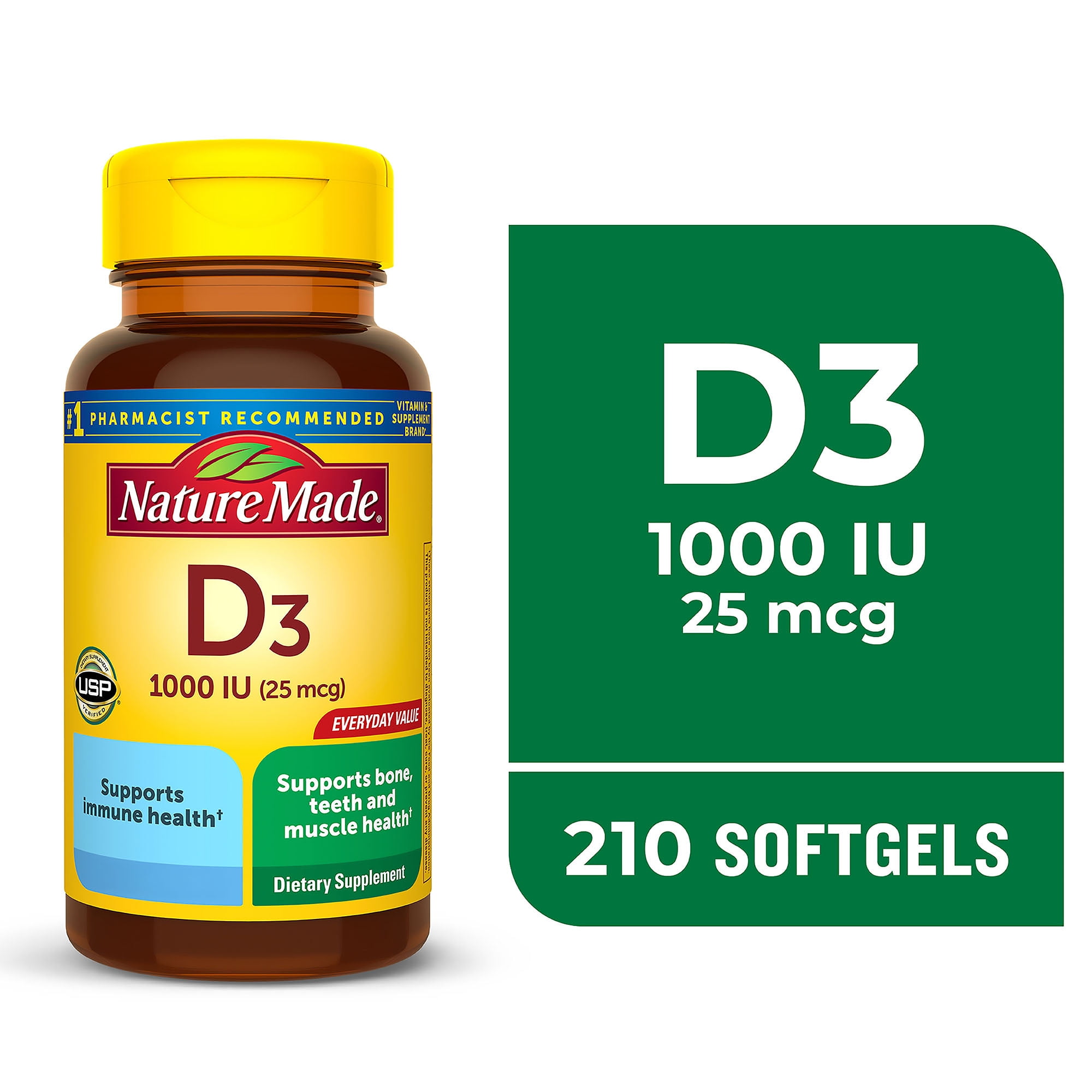 Vitamin D3 25 mcg (1000 IU