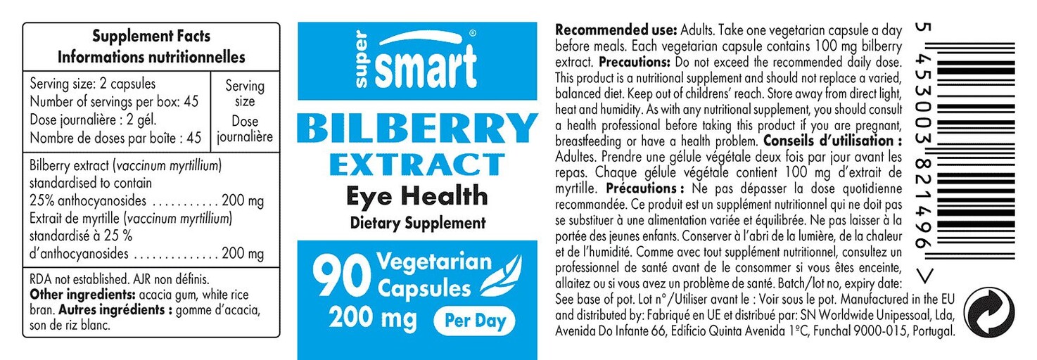 Bilberry Extract 200 mg