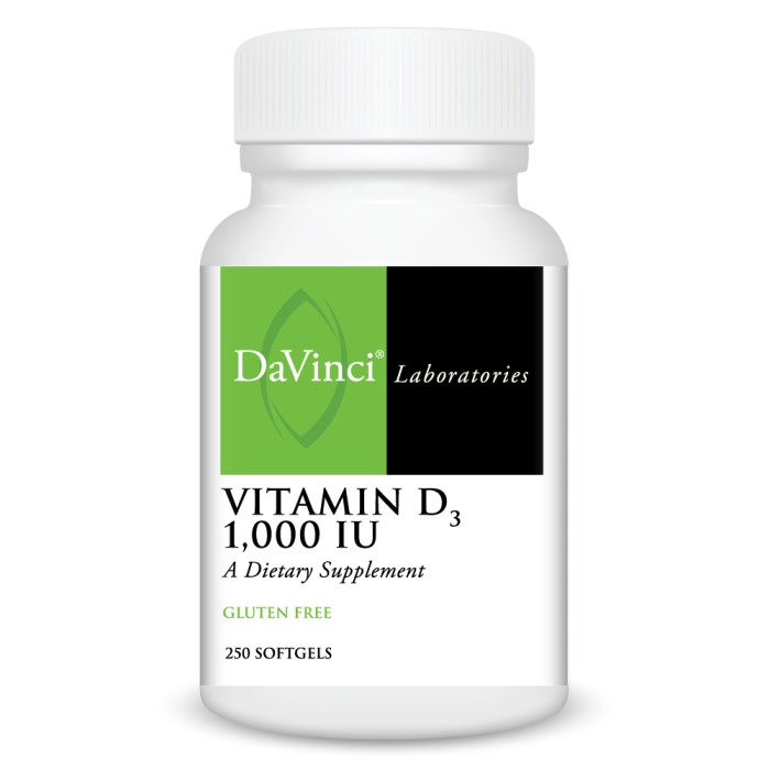 DaVinci Laboratories Vitamin D3 1,000 IU