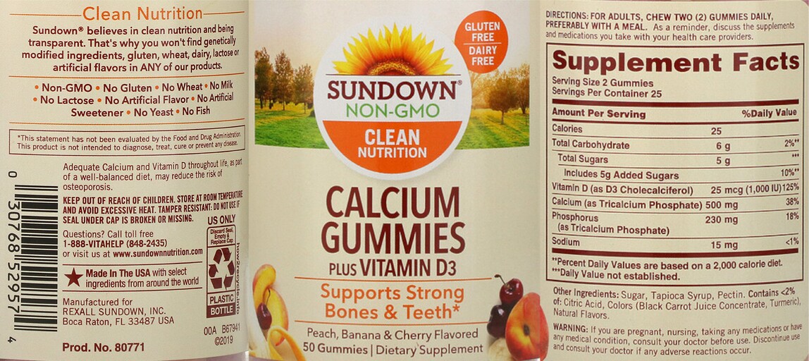 Calcium Gummies plus Vitamin D3