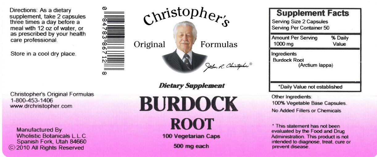 Burdock Root 500 mg
