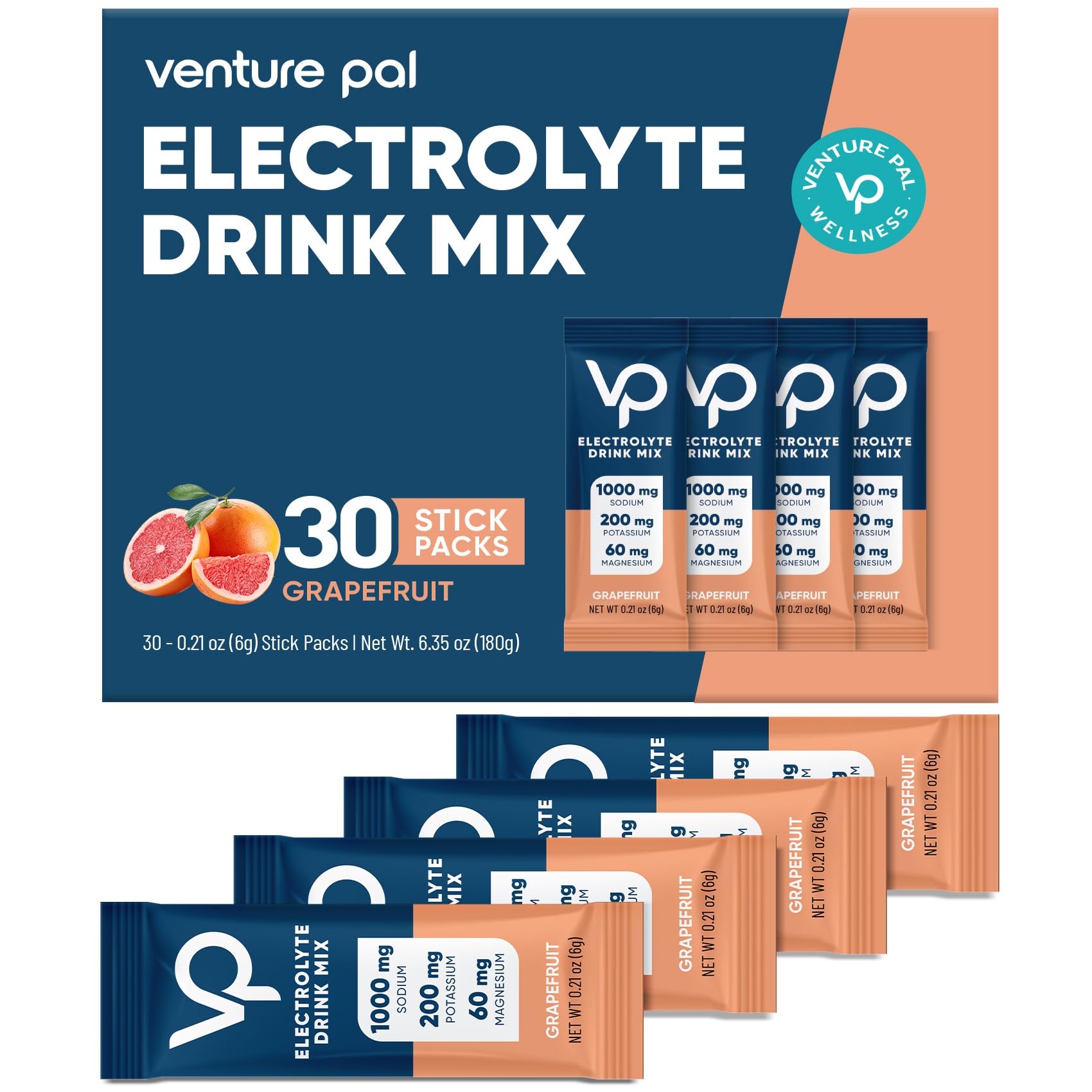 Electrolyte Drink Mix (Grapefruit Salt