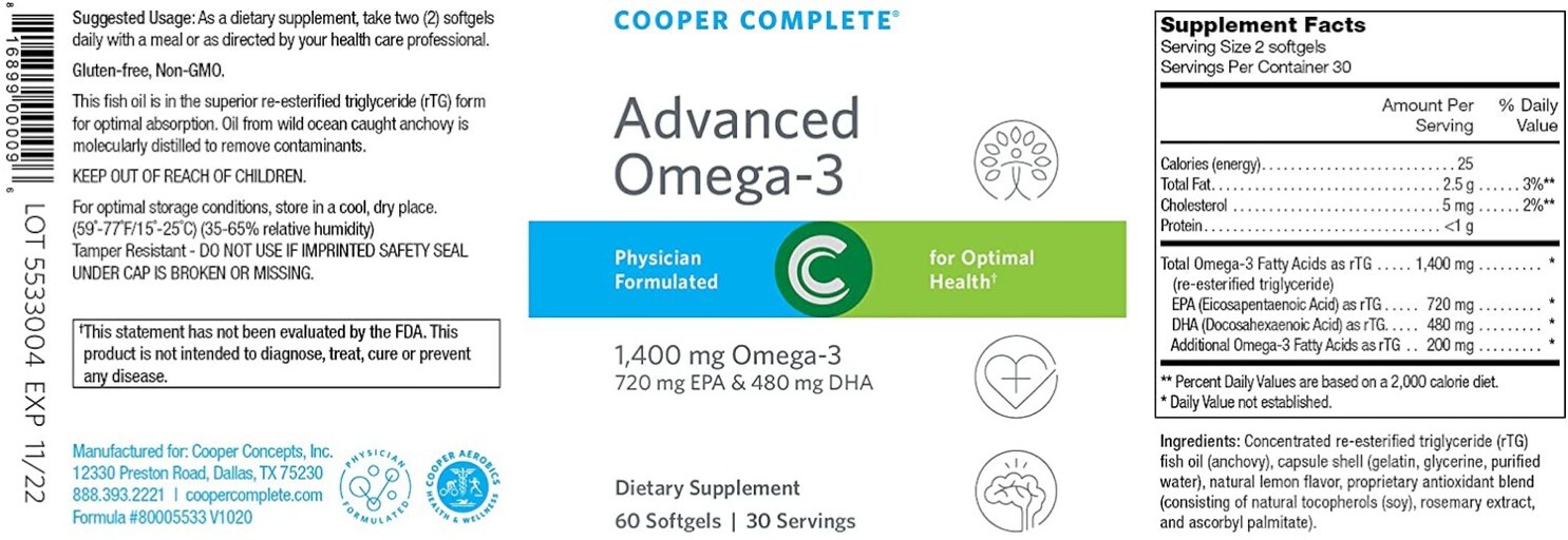 Advanced Omega-3 1,400 mg