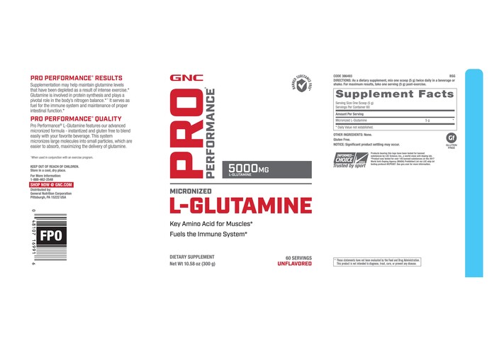 Micronized L-Glutamine Unflavored