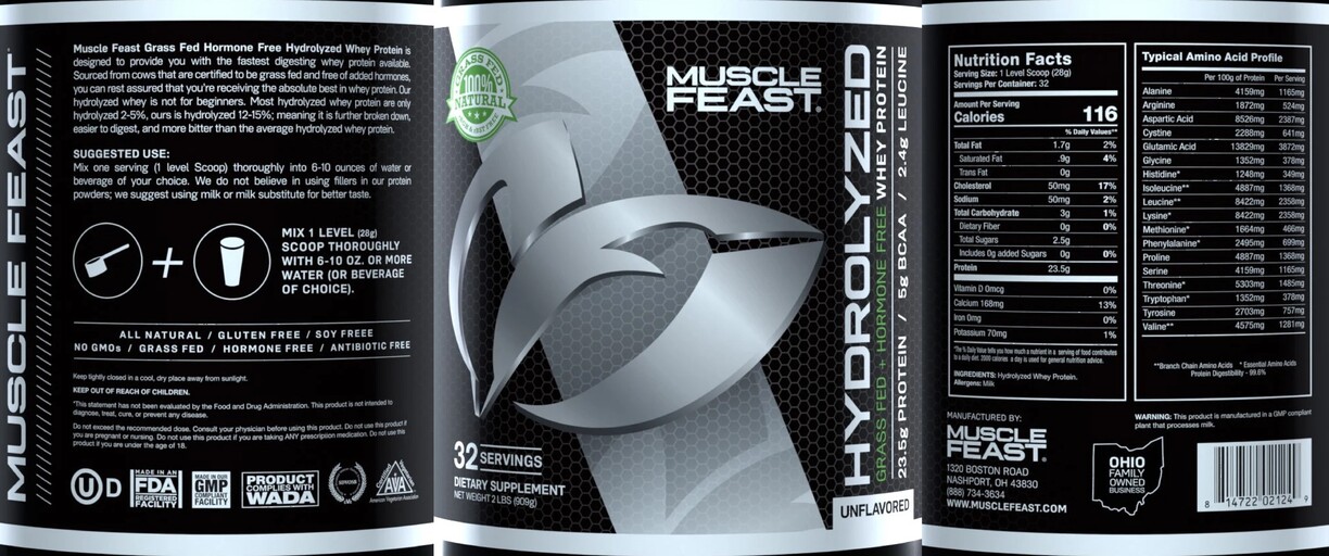 Hydrolyzed Whey Protein Unflavored