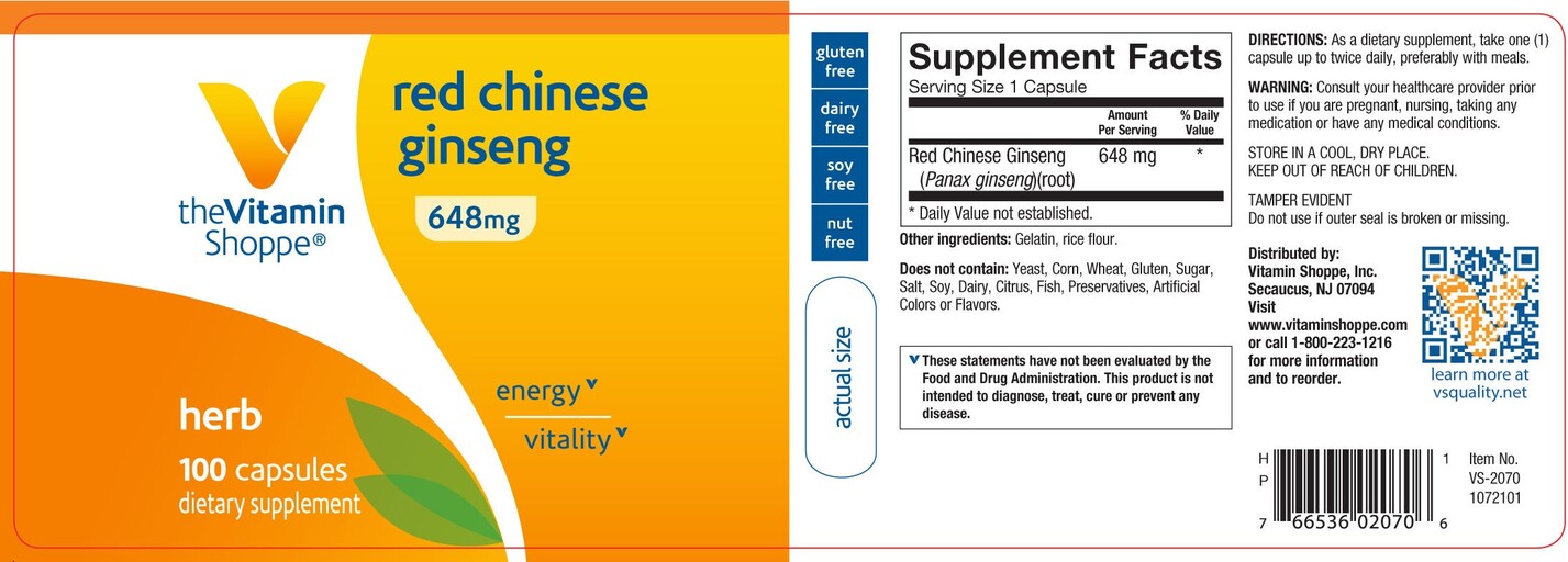 Red Chinese Ginseng 648 mg