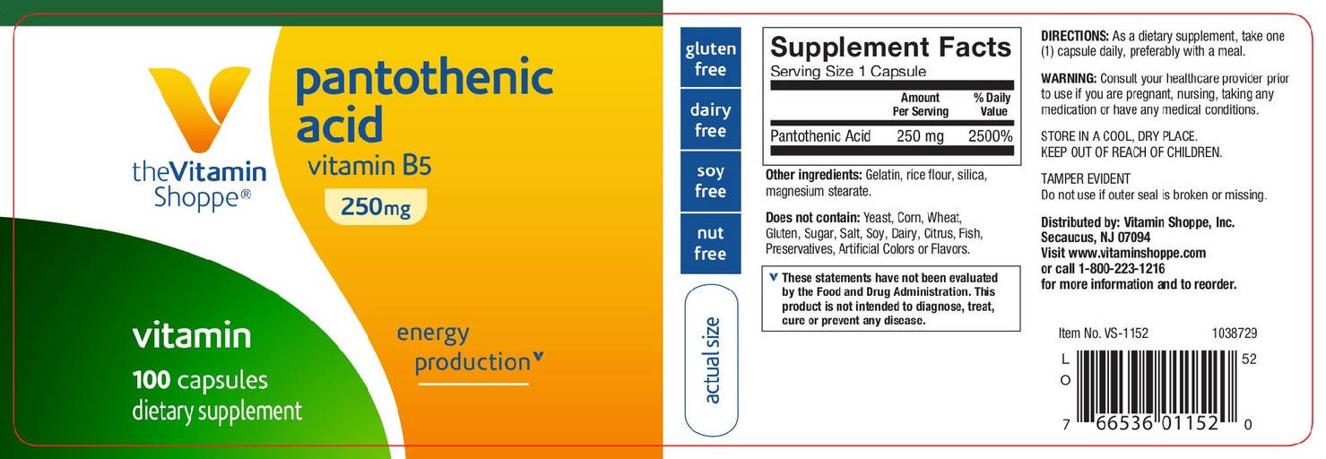 Pantothenic Acid 250 mg