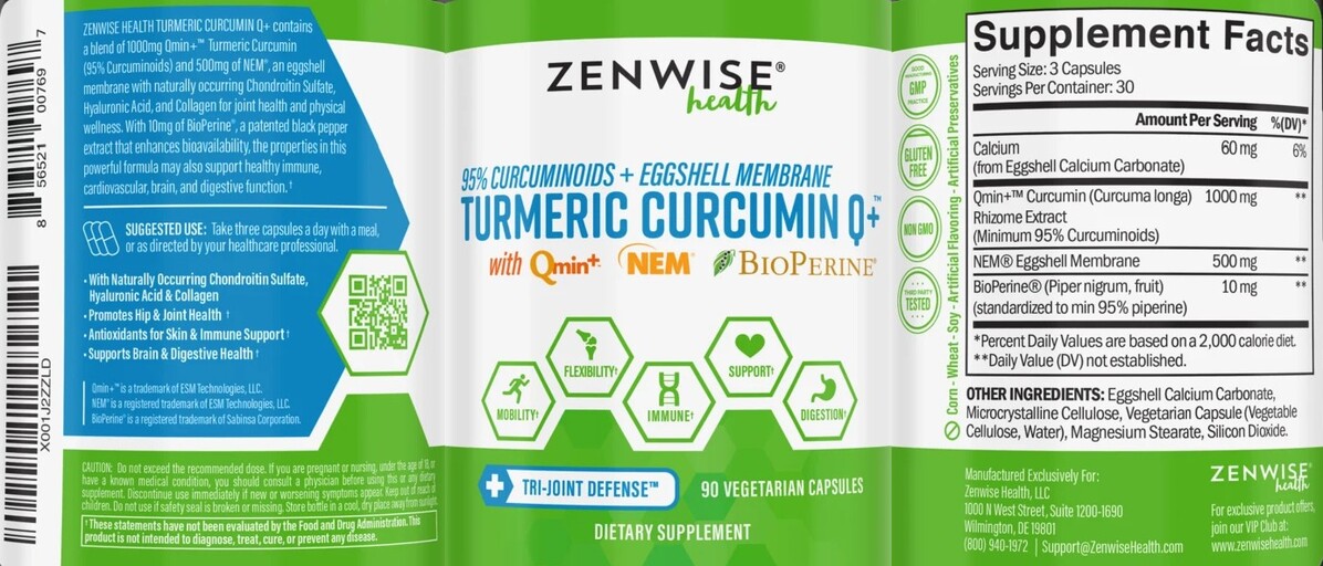 Turmeric Curcumin Q+