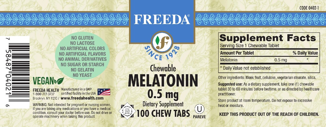 Chewable Melatonin 0.5 mg