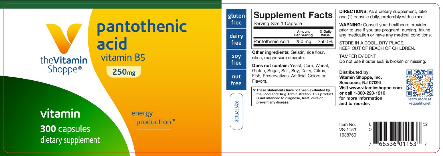 Pantothenic Acid 250 mg