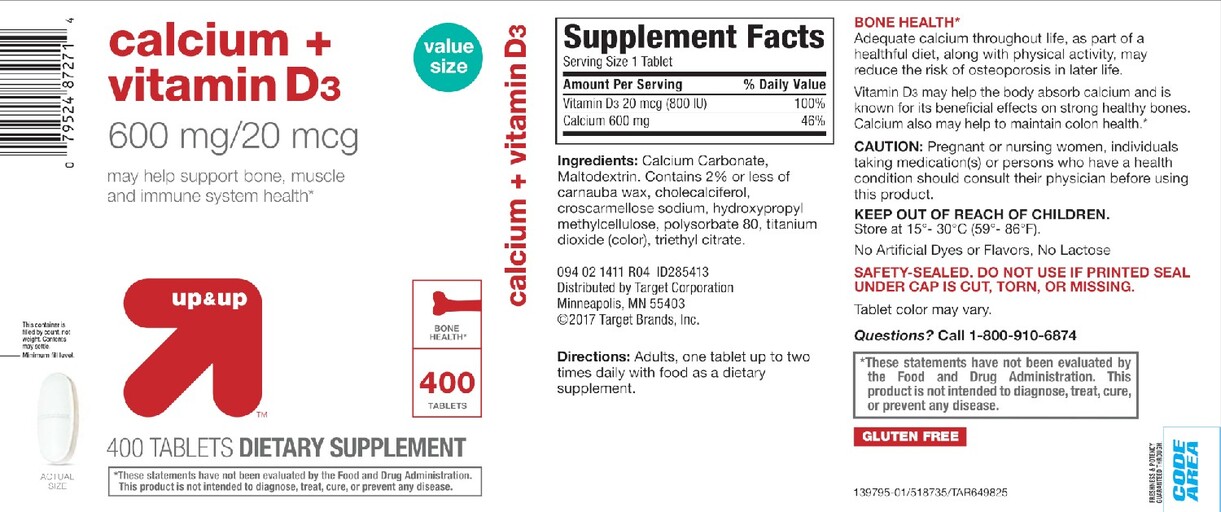 Calcium + Vitamin D3 600 mg/20 mcg