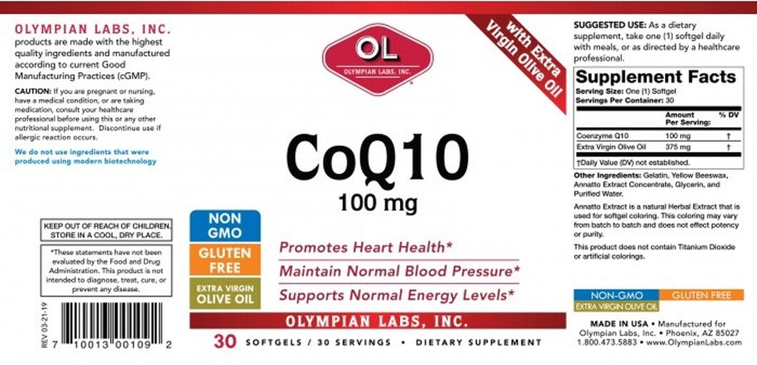 Olympian Labs CoQ10 100 mg