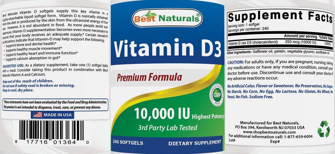 Vitamin D3 10,000 IU