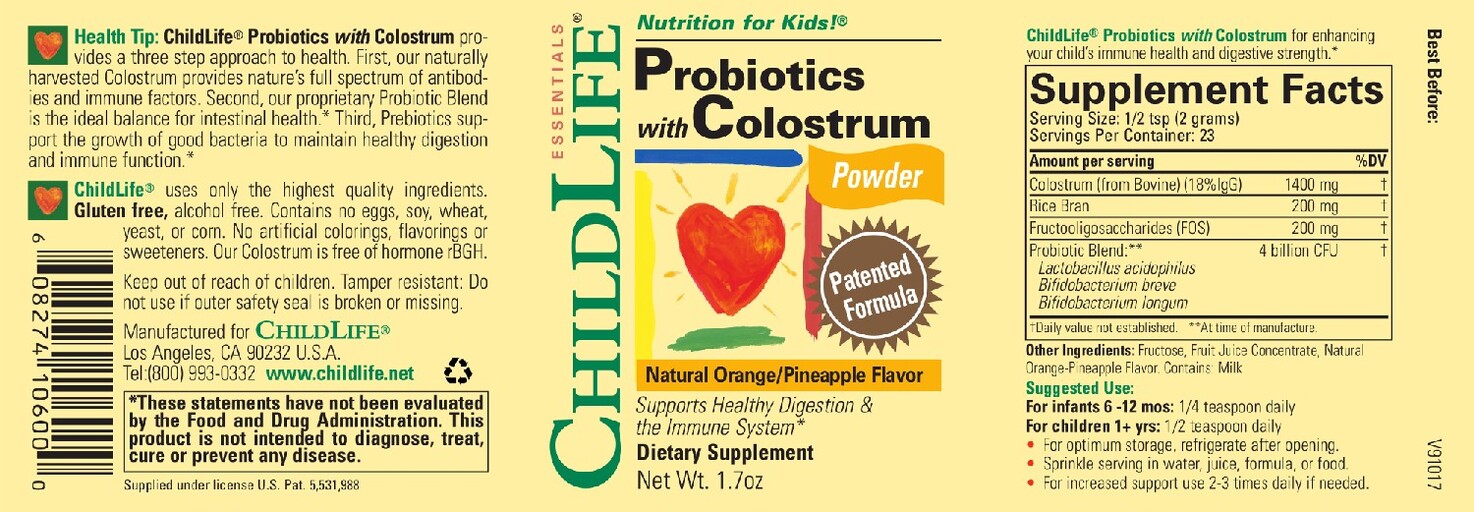 Probiotics with Colostrum Tropical Orange