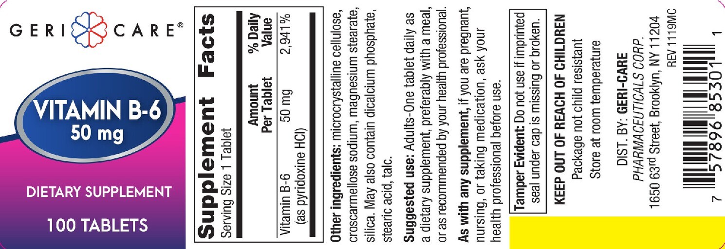Vitamin B-6 50 mg