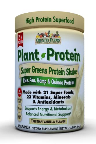 Super Greens Protein Shake Tahitian Vanilla Flavor